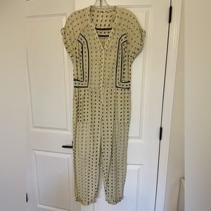 Free people, jumpsuit, cream/black, size XS